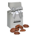 Pecan Turtles in Silver Gift Box